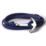 Bracelet Ancre Homme Plusieurs Tours en Cuir - Mon Bracelet Homme