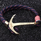 Bracelet Ancre Hope Love en Corde - Mon Bracelet Homme