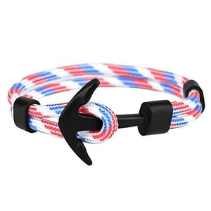 Bracelet Ancre Marine CHARLIE VI en Corde - Mon Bracelet Homme