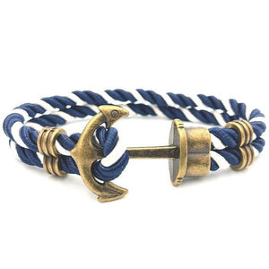 Bracelet Ancre Marine en Laiton Style Vintage MBH pour Homme - Mon Bracelet Homme