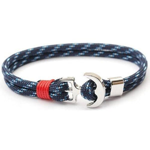 Bracelet Ancre Marine Homme à jas en Corde - Mon Bracelet Homme
