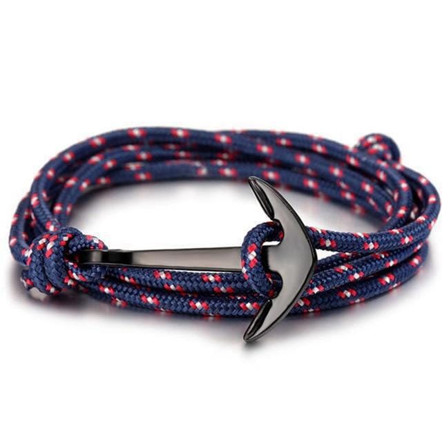 Bracelet Ancre Marine Homme "Élégant" en Corde - Mon Bracelet Homme