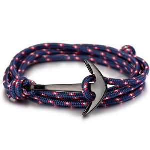 Bracelet Ancre Marine Homme "Élégant" en Corde - Mon Bracelet Homme