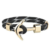 Bracelet Ancre Marine Homme Majestueux en Corde