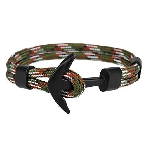 Bracelet Ancre Marine Homme Militaire en Corde - Mon Bracelet Homme
