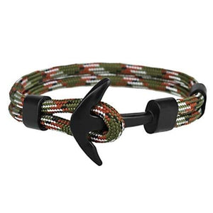Bracelet Ancre Marine Homme Militaire en Corde - Mon Bracelet Homme