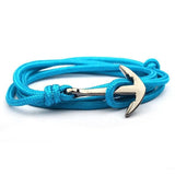 Bracelet Ancre Marine Turquoise Homme en Corde - Mon Bracelet Homme