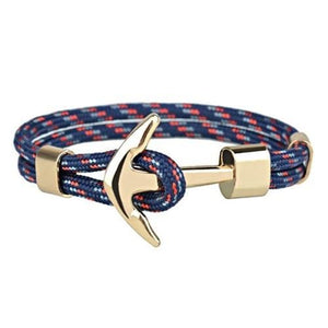 Bracelet avec Ancre Indémodable en Corde - Mon Bracelet Homme