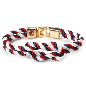 Bracelet avec Noeud Marin en Corde - Mon Bracelet Homme