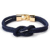 Bracelet avec Noeud Marin en Corde - Mon Bracelet Homme