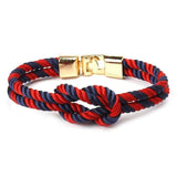 Bracelet avec Noeud Marin en Corde - Mon Bracelet Homme