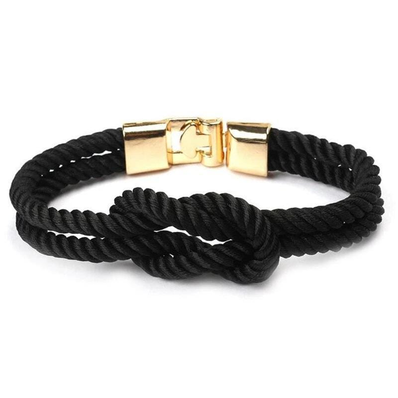 Bracelet avec Noeud Marin en Corde - Mon Bracelet Homme
