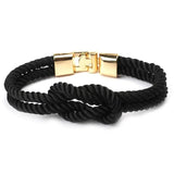 Bracelet avec Noeud Marin en Corde - Mon Bracelet Homme