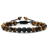 Bracelet avec Perles Brillantes Homme en Pierre