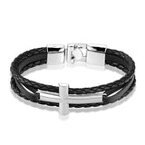 Bracelet avec une Grande Croix Homme - Mon Bracelet Homme