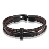 Bracelet avec une Grande Croix Homme - Mon Bracelet Homme
