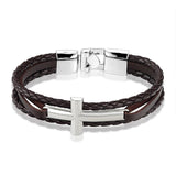Bracelet avec une Grande Croix Homme - Mon Bracelet Homme