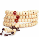 Bracelet Blanc en Perle de Bois pour Homme