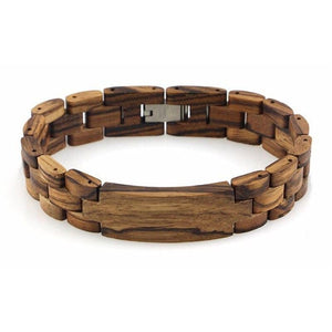 Bracelet Bois de Chêne Pour Homme Marron - Mon Bracelet Homme