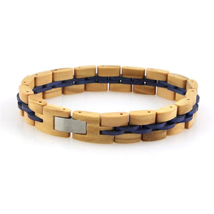 Bracelet Bois de Noyer pour Homme Tons Clairs - Mon Bracelet Homme