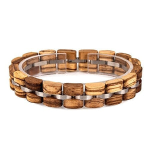 Bracelet Bois et Acier pour Homme Ander Wood - Mon Bracelet Homme