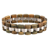 Bracelet Bois et Acier pour Homme Enrique Wood - Mon Bracelet Homme