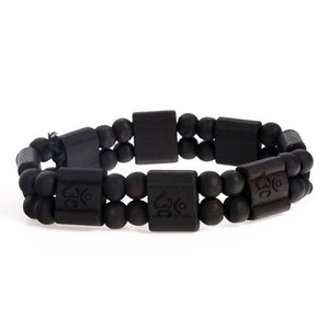 Bracelet Bois Homme avec Symbole Aum - Mon Bracelet Homme