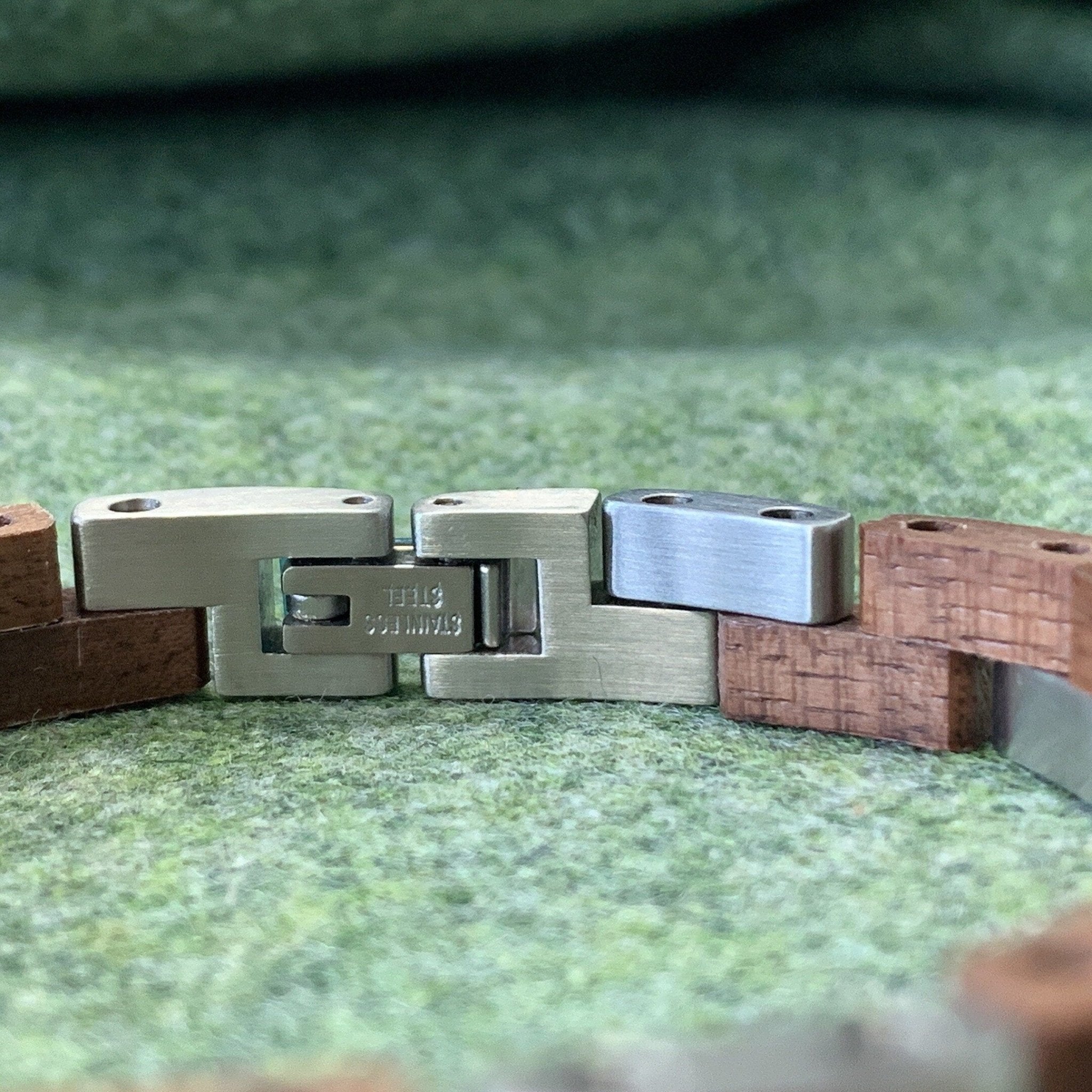 Bracelet Bois Homme et Acier Inoxydable - Mon Bracelet Homme