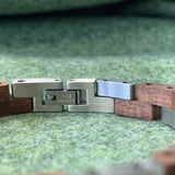 Bracelet Bois Homme et Acier Inoxydable - Mon Bracelet Homme