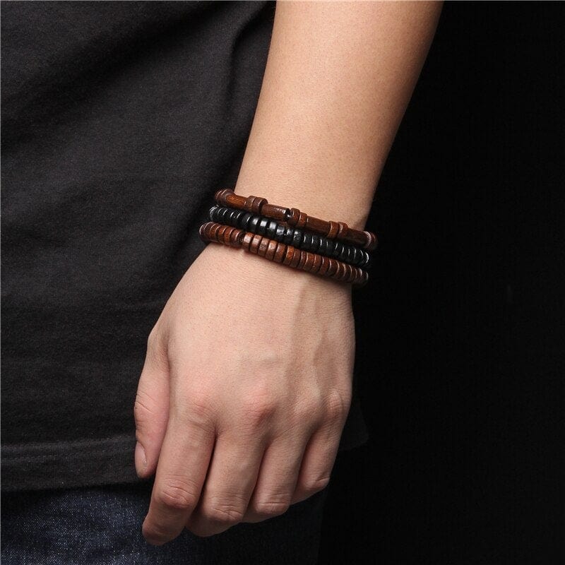 Bracelet Boule en Bois pour Homme - Mon Bracelet Homme