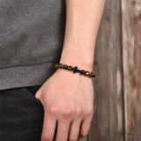 Bracelet Boule Homme avec Croix - Mon Bracelet Homme