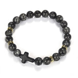 Bracelet Boule Homme avec Croix - Mon Bracelet Homme