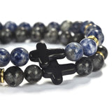 Bracelet Boule Homme avec Croix - Mon Bracelet Homme