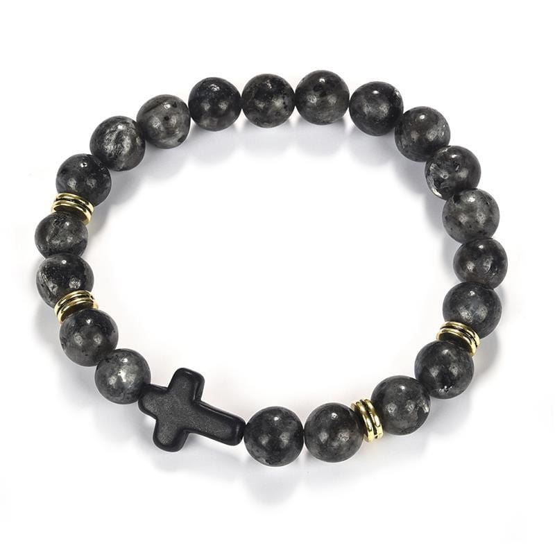 Bracelet Boule Homme avec Croix - Mon Bracelet Homme