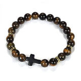 Bracelet Boule Homme avec Croix - Mon Bracelet Homme