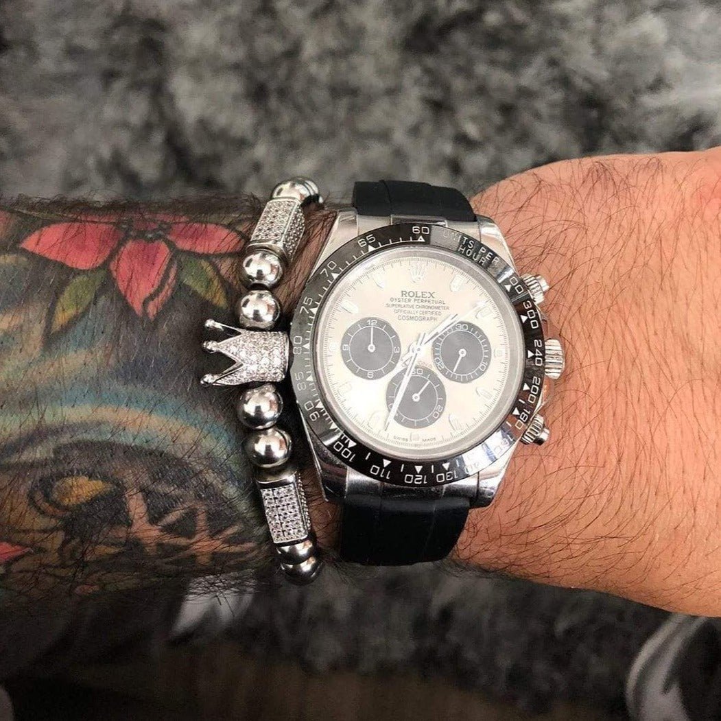 Bracelet Boule Homme Luxe en Perle - Mon Bracelet Homme