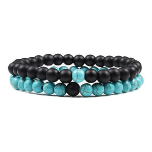 Bracelet Boule Turquoise en Pierre pour Homme (Perle) - Mon Bracelet Homme