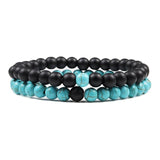 Bracelet Boule Turquoise en Pierre pour Homme (Perle) - Mon Bracelet Homme