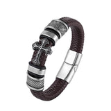 Bracelet Catholique Croix Homme en Cuir - Mon Bracelet Homme