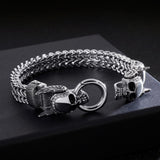 Bracelet Chaîne Crâne en Acier - Mon Bracelet Homme