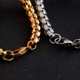 Bracelet Chaîne Croix en Acier - Mon Bracelet Homme