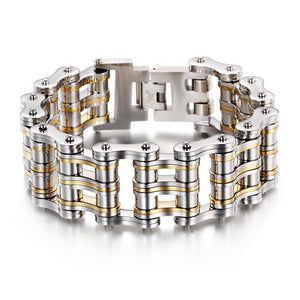 Bracelet Chaîne de Moto 25 Millimètres de Large en Acier Inoxydable Kenneth - Mon Bracelet Homme