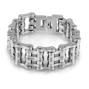Bracelet Chaîne de Moto 25 Millimètres de Large en Acier Inoxydable Seven - Mon Bracelet Homme