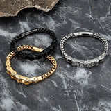 Bracelet Chaîne de Moto Argenté à Maillons en Acier Inoxydable Fernando - Mon Bracelet Homme