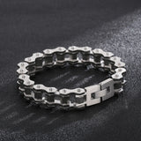 Bracelet Chaîne de Moto Argenté en Acier Inoxydable Argenté Ryker - Mon Bracelet Homme