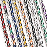 Bracelet Chaîne de Moto Argenté et Noir en Acier Inoxydable et en Silicone Adam - Mon Bracelet Homme