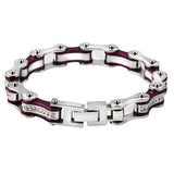 Bracelet Chaîne de Moto Avec Strass Style Hip Hop Stetson