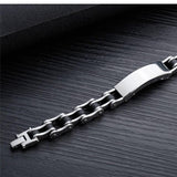 Bracelet Chaîne de Moto Bijou Biker en Acier - Mon Bracelet Homme