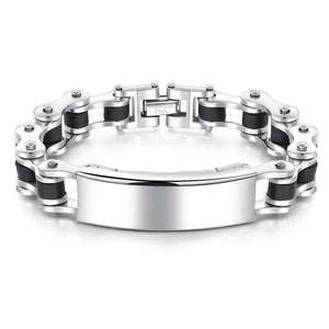 Bracelet Chaîne de Moto Bijou Biker en Acier - Mon Bracelet Homme