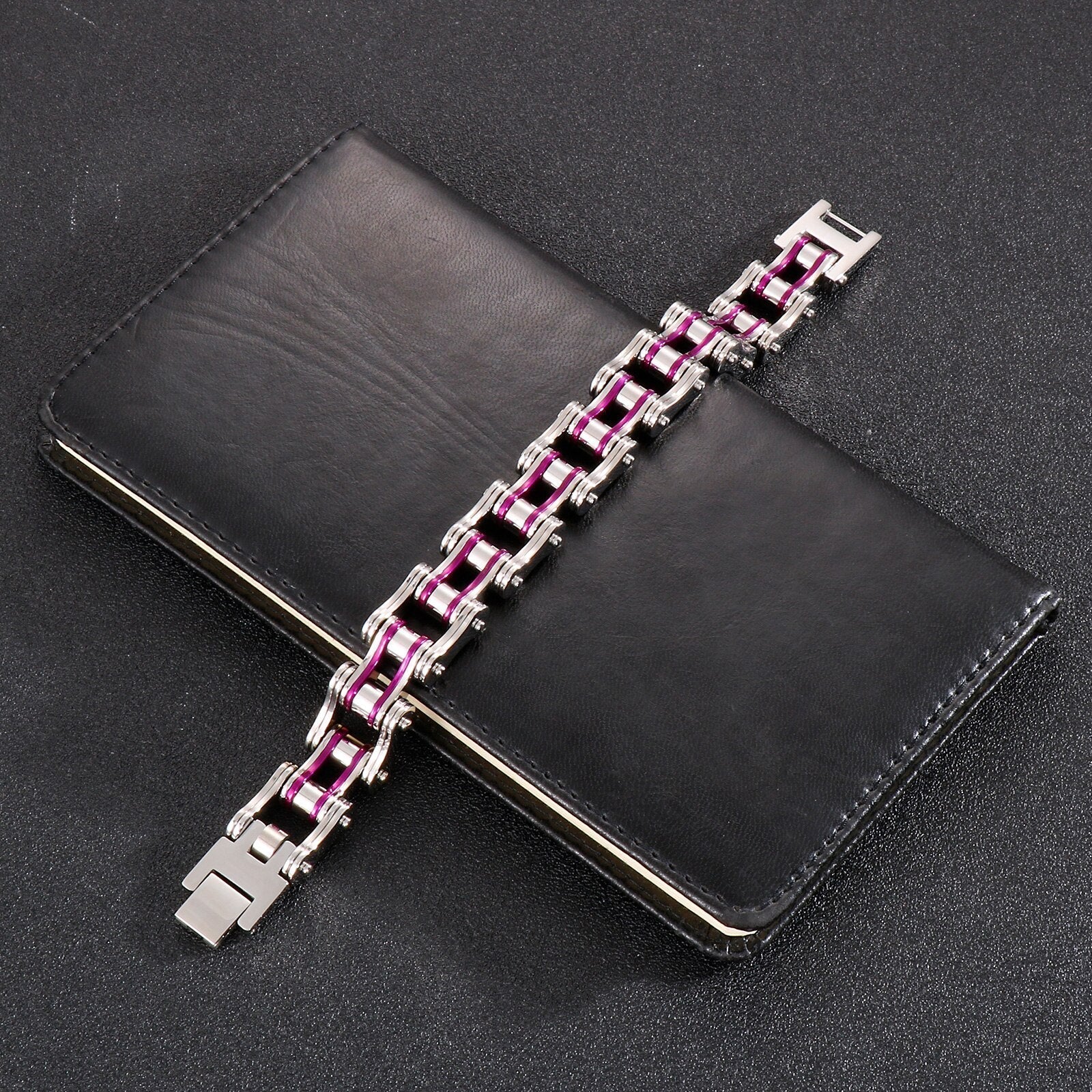 Bracelet Chaîne de Moto de Haute Qualité en Acier Inoxydable Mohammad - Mon Bracelet Homme